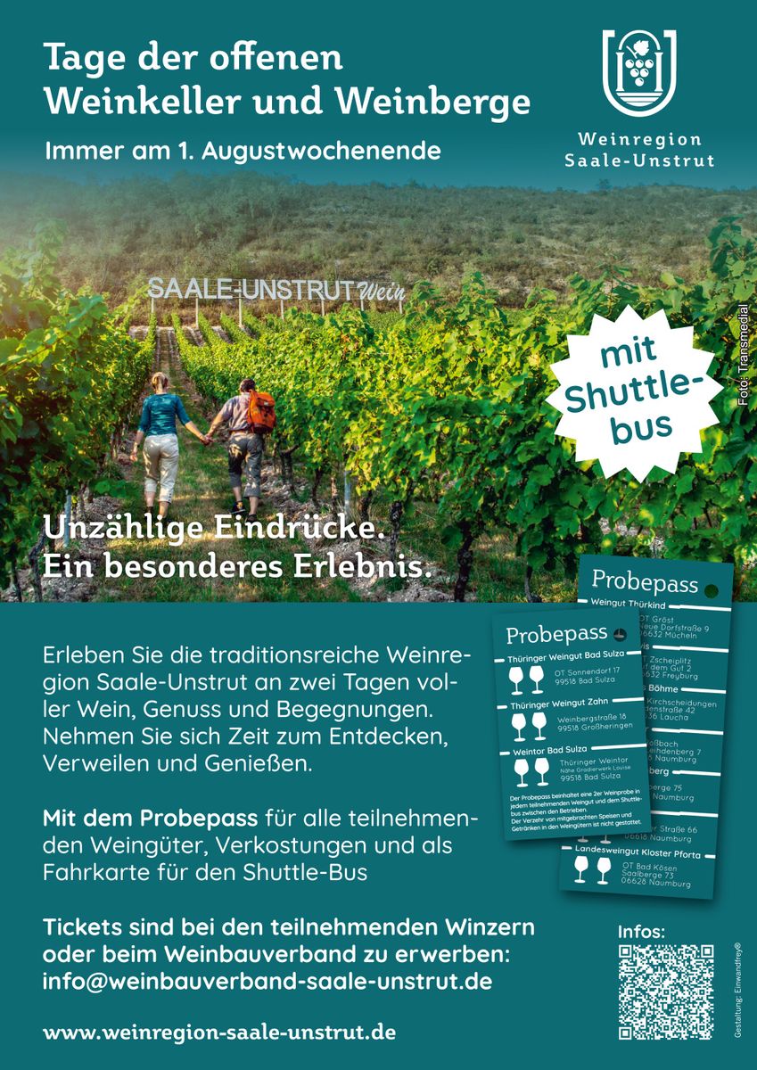 Tage der offenen Weinkeller und Weinberge mit Shuttle Bus Sa. 01.08.2026 | Bild 1
