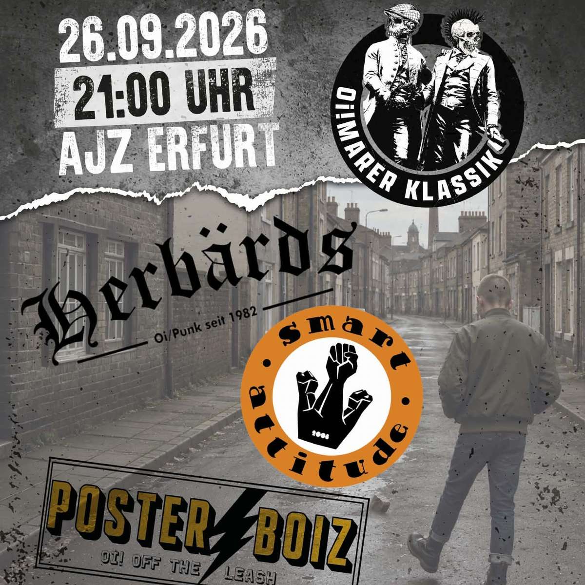 Herbärds, Smart Attitude, Posterboiz @ AJZ Erfurt  Sa. 26.09.2026 | Bild 1