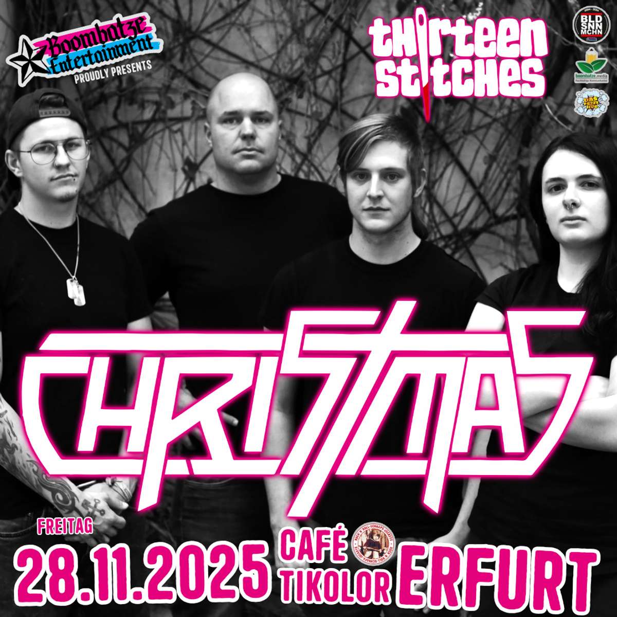 CHRISTMAS [Saarland] + THIRTEEN STITCHES [EF] | Café Tikolor Erfurt Vorschaubild