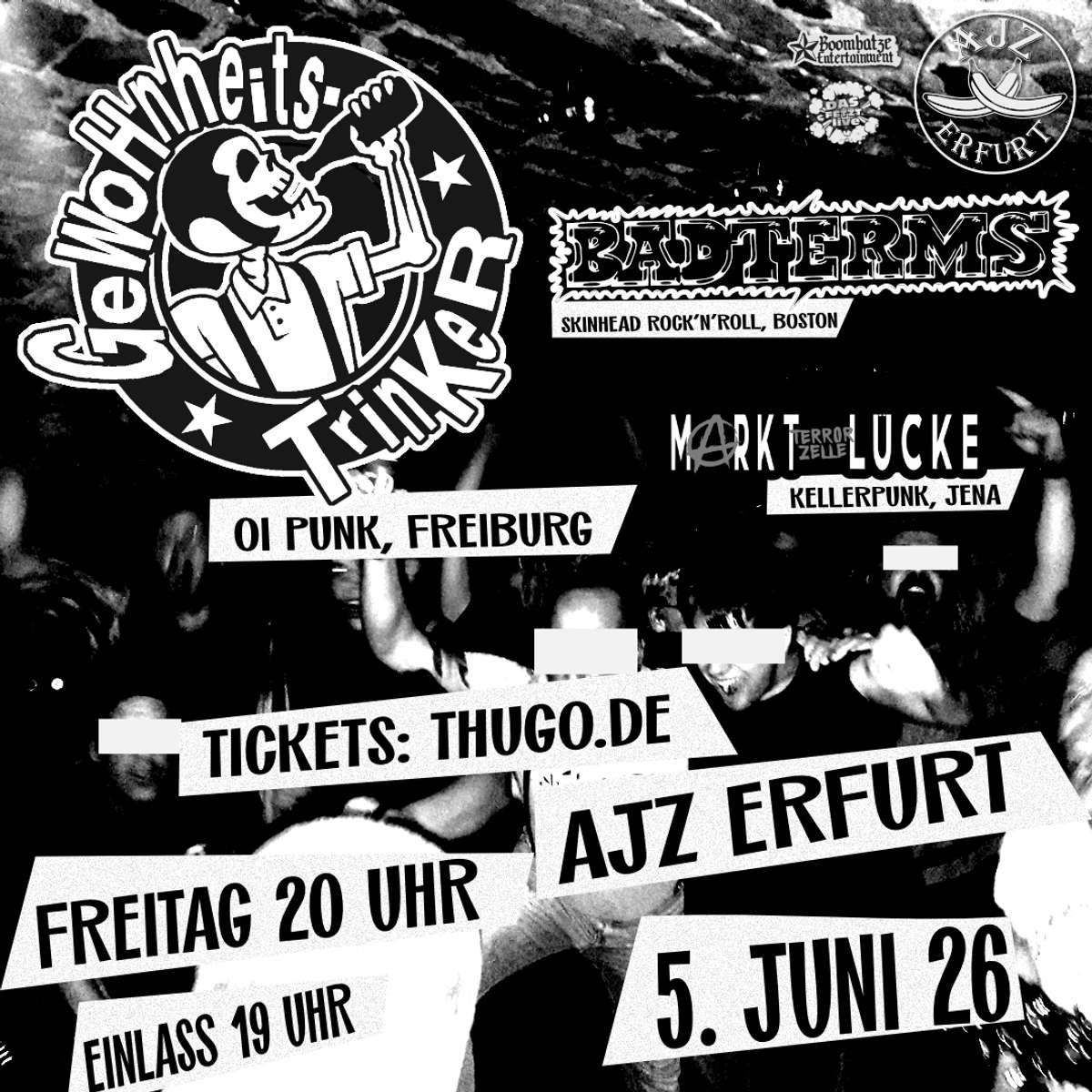 Gewohnheitstrinker [Freiburg] + Badterms [Boston] + Marktlücke Terrorzelle [Jena] Vorschaubild