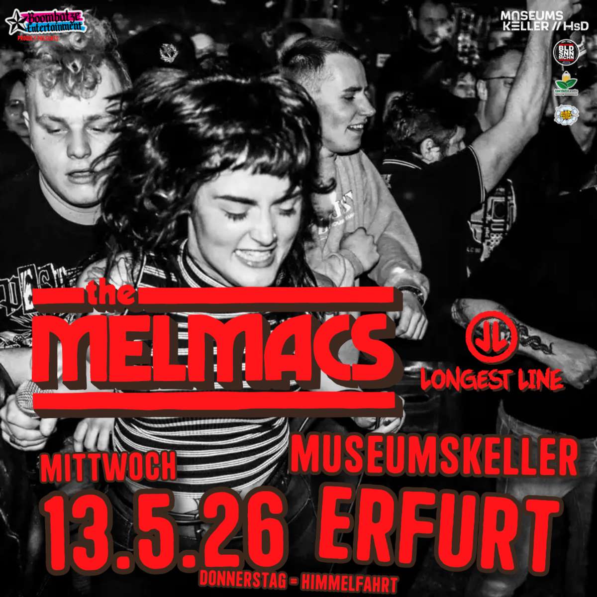 THE MELMACS [DD] + LONGEST LINE [EF] | 13.5.26 Museumskeller Erfurt Mi. 13.05.2026 | Bild 1