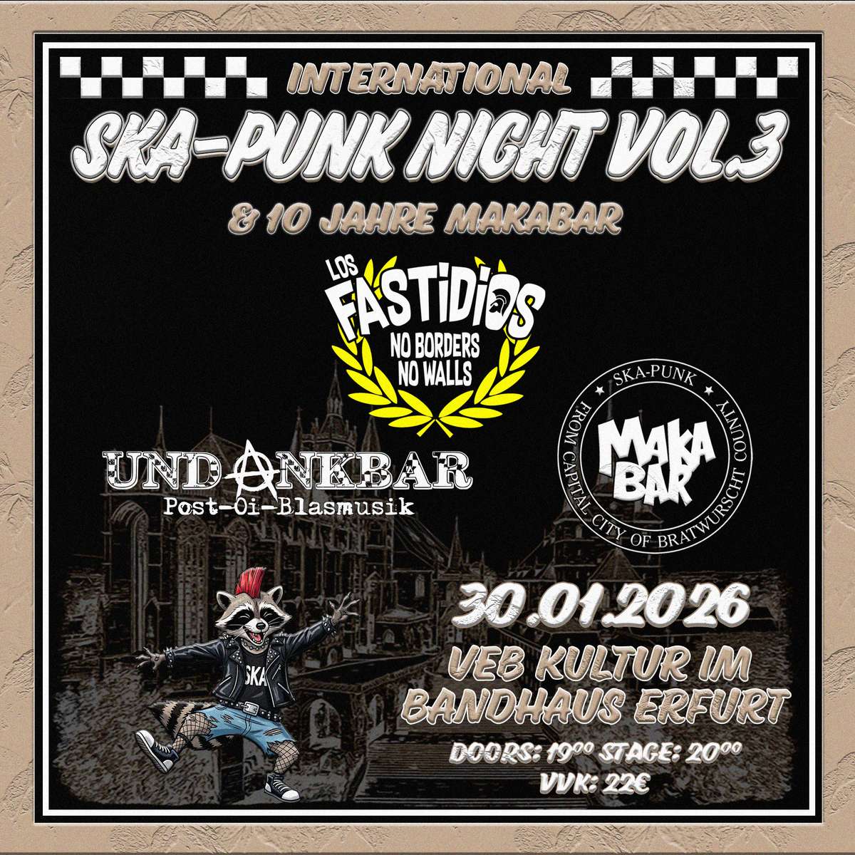 Ska-Punk Night Vol. 3 - Los Fastidios, MakaBar und Undankbar Vorschaubild