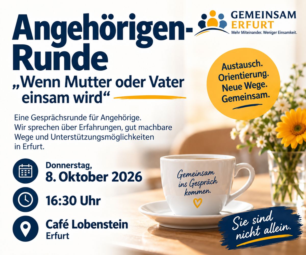 Angehörigen-Runde – Wenn Mutter oder Vater einsam wird Vorschaubild