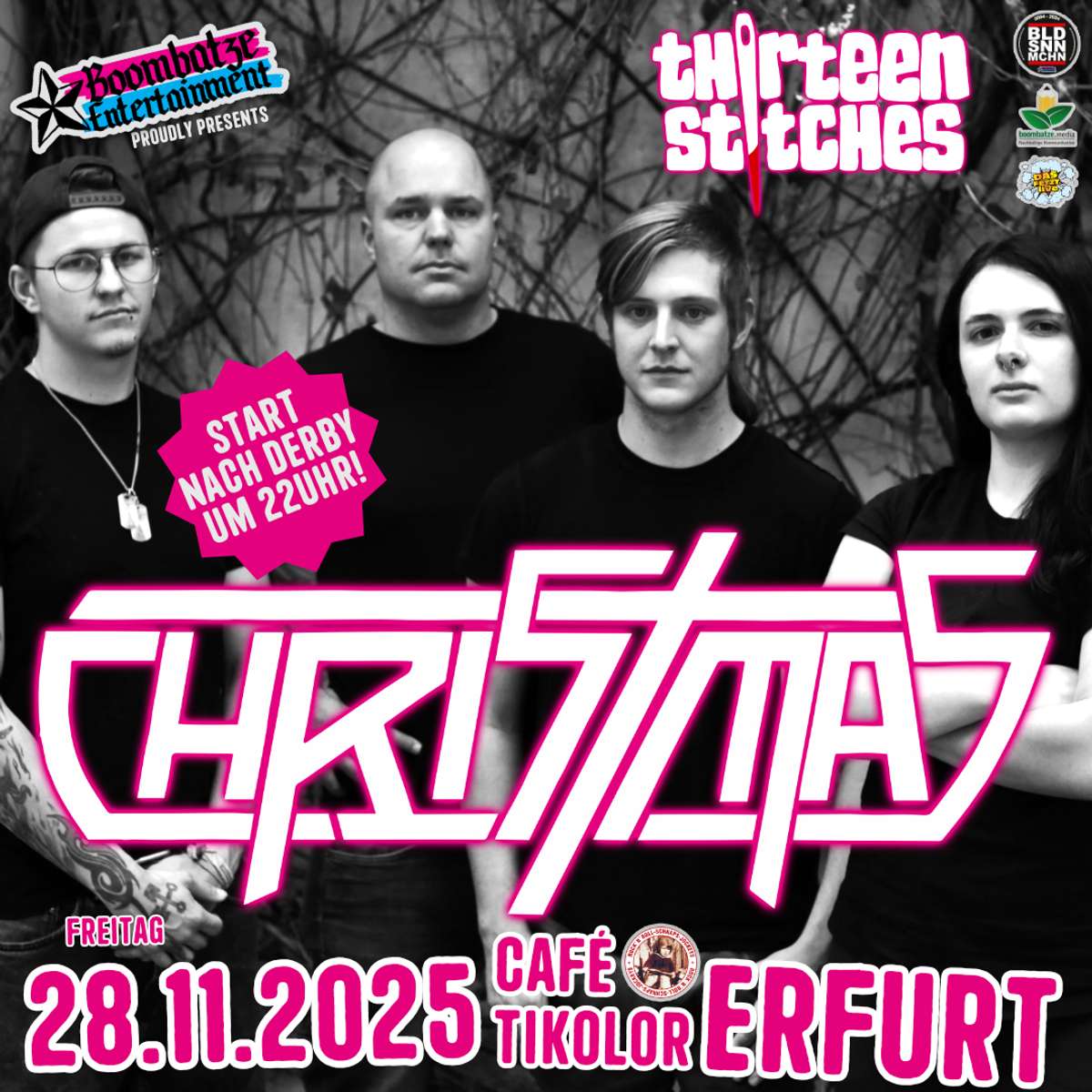 CHRISTMAS [Saarland] + THIRTEEN STITCHES [EF] | Café Tikolor Erfurt Vorschaubild