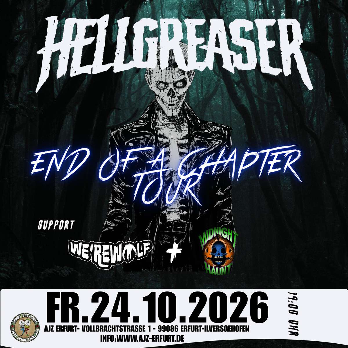 Hellgreaser   End of a Chapter Tour  Sa. 24.10.2026 | Bild 1