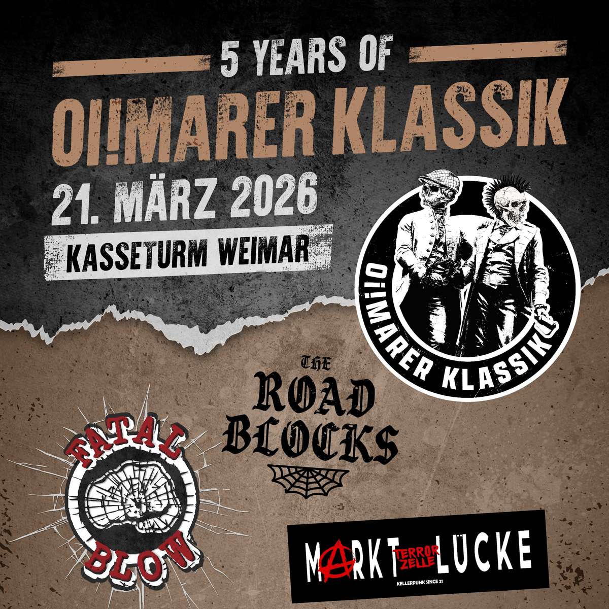 Oi!marer Klassik V - Fatal Blow, The Roadblocks, Marktlücke Terrorzelle Vorschaubild