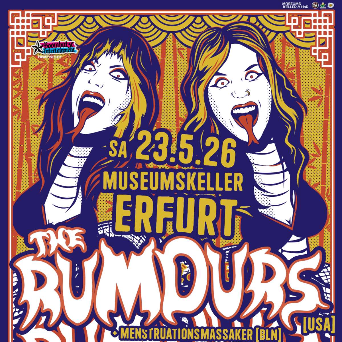 THE RUMOURS [USA] + MENSTRUATIONSMASSAKER [B] | 23.5.26 Museumskeller Erfurt Vorschaubild