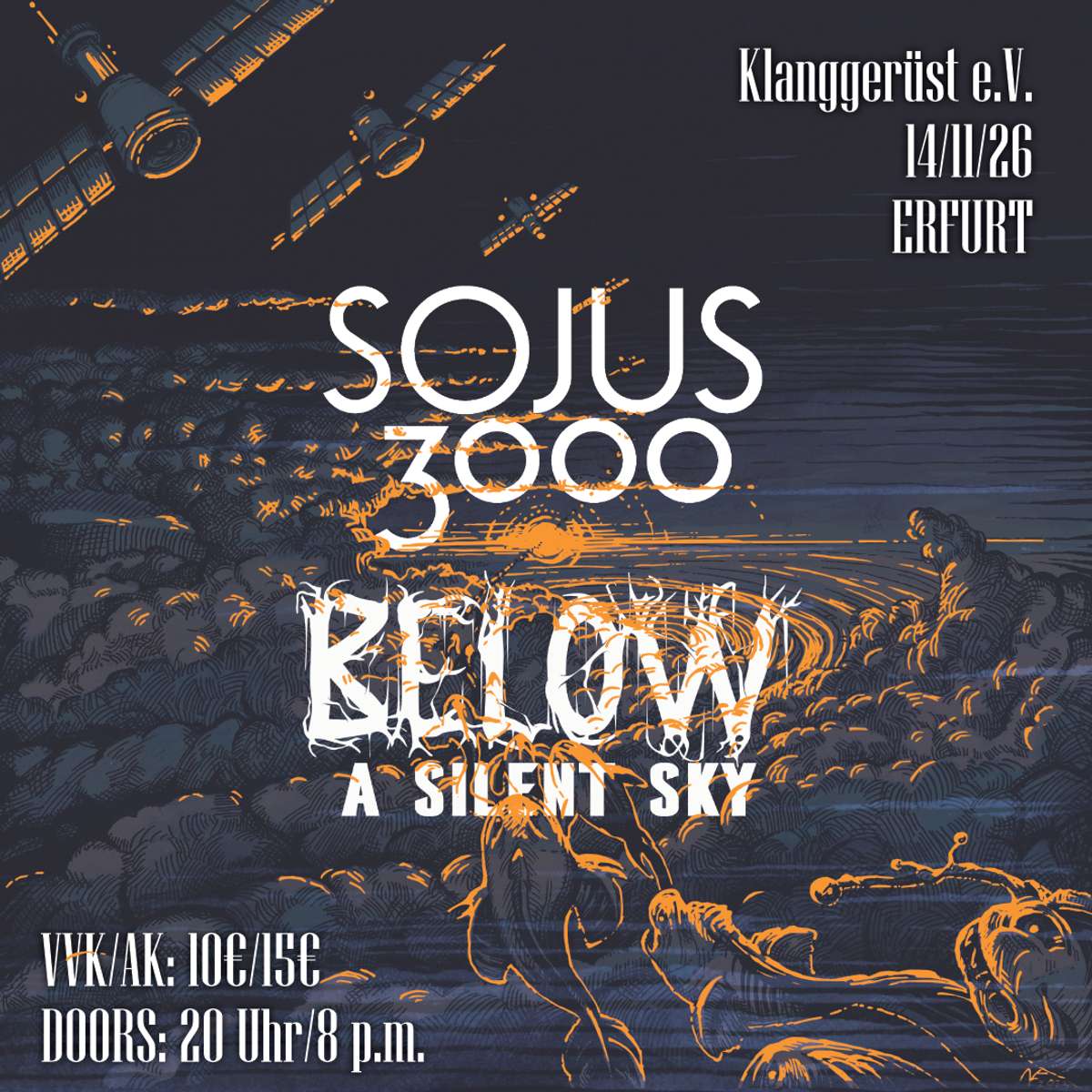 SOJUS3000 + BELOW A SILENT SKY Sa. 14.11.2026 | Bild 1