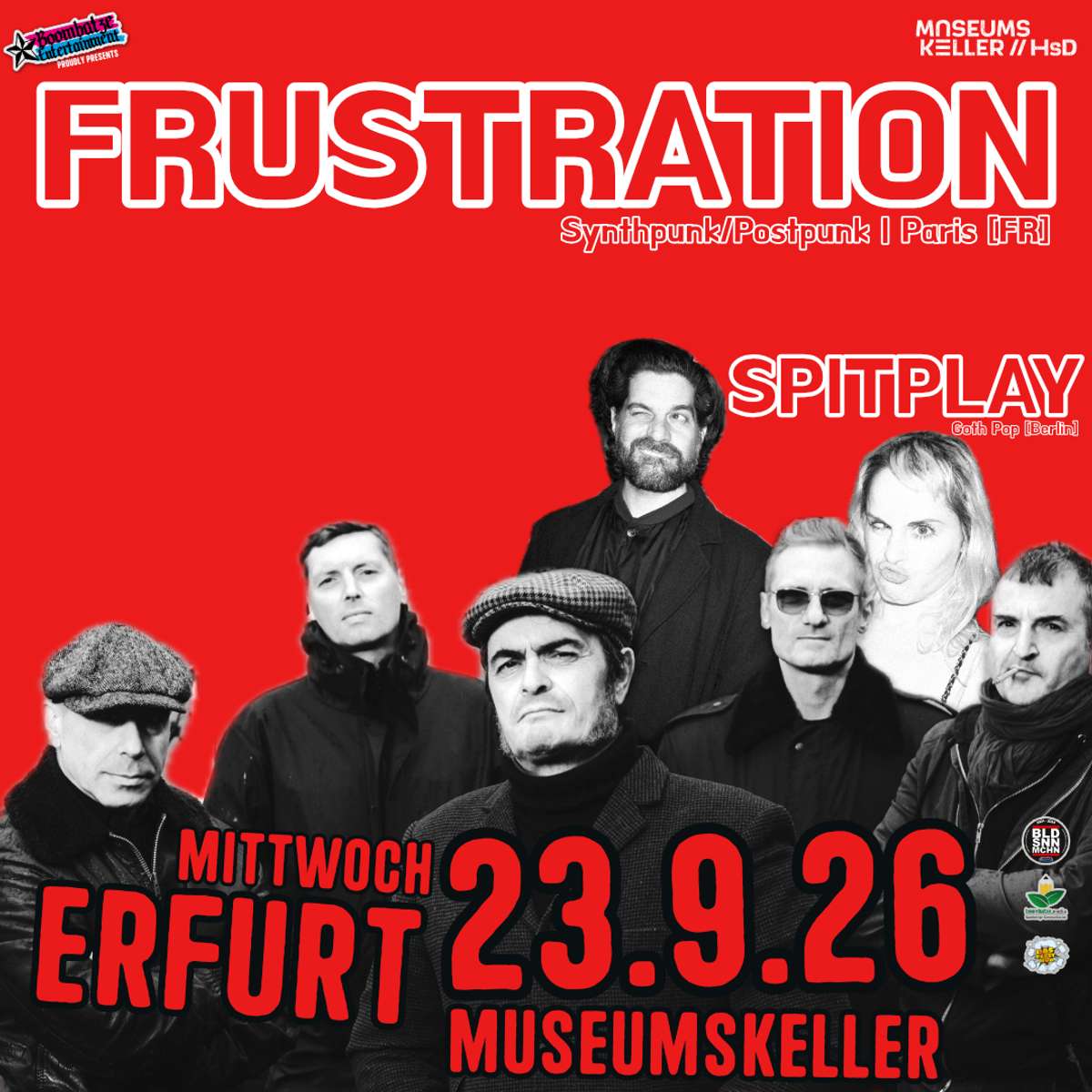 FRUSTRATION [Paris] + SPITPLAY [Berlin] | 23.9.26 Museumskeller Erfurt Vorschaubild