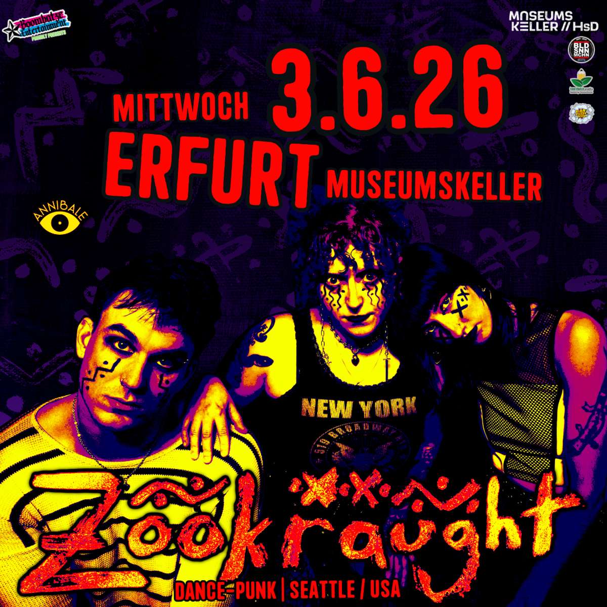 ZOOKRAUGHT [Seattle / USA] | 3.6.26 Museumskeller Erfurt Vorschaubild