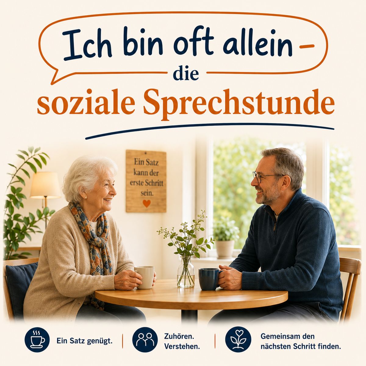 Ich bin oft allein – die soziale Sprechstunde Do. 03.09.2026 | Bild 1