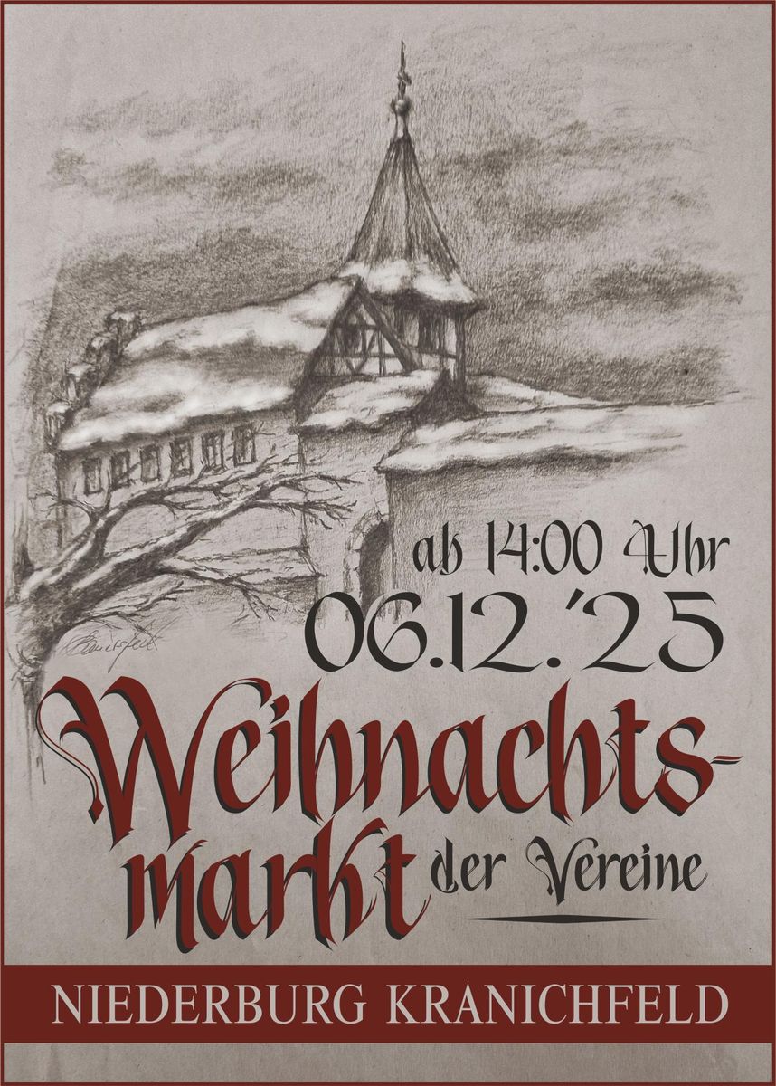 Weihnachtsmarkt der Vereine Niederburg Kranichfeld So. 06.12.2026 | Bild 1