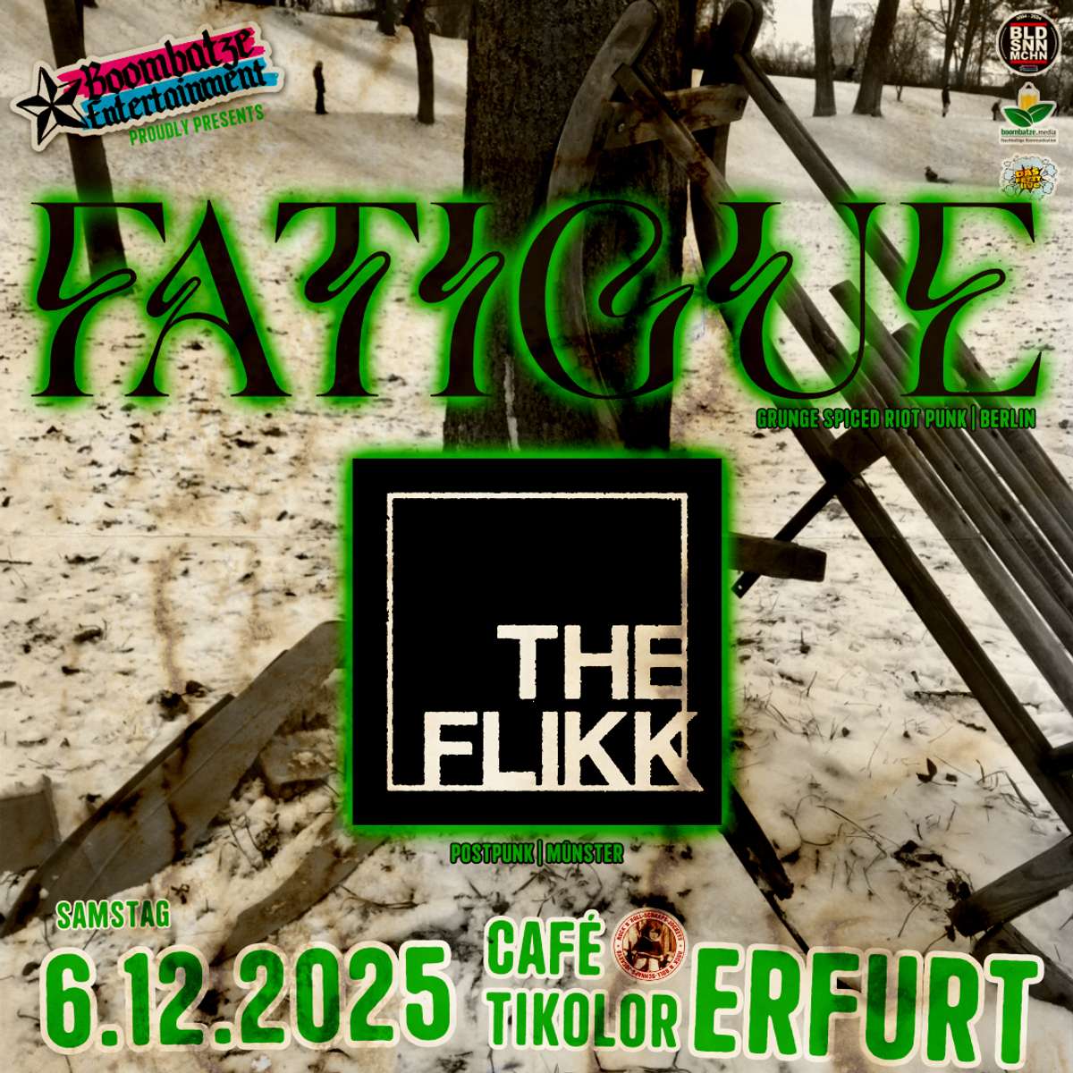 FATIGUE [B] + THE_FLIKK [Münster] | Café Tikolor Erfurt Vorschaubild