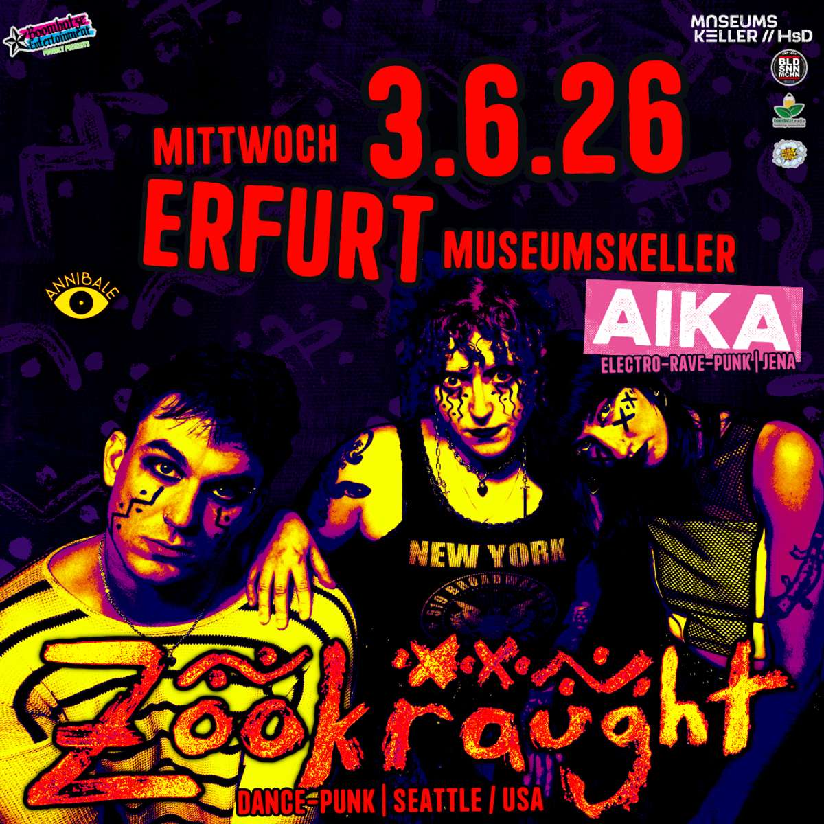 ZOOKRAUGHT [Seattle / USA] + AIKA [Jena] | 3.6.26 Museumskeller Erfurt Vorschaubild