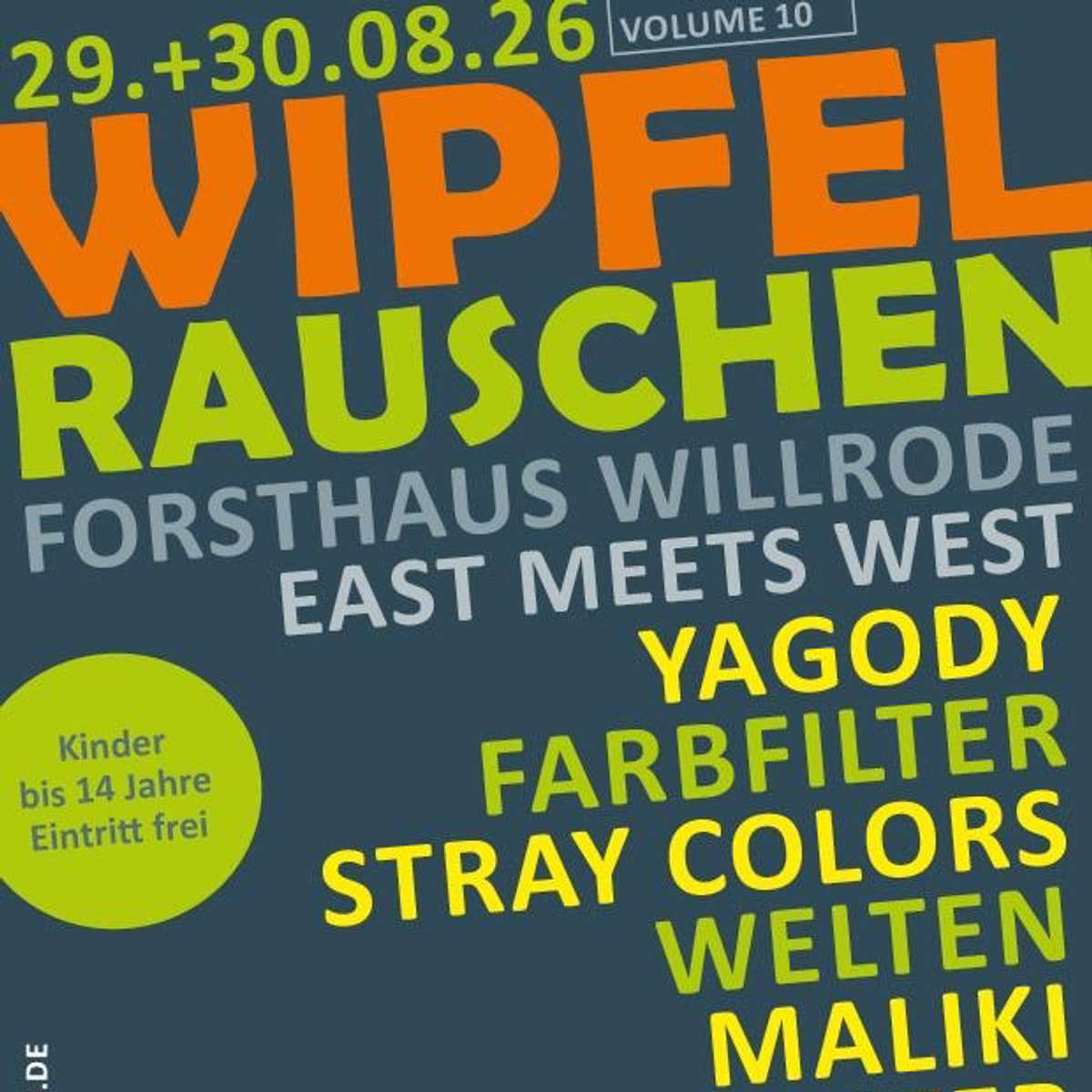 Wipfelrauschen Festival 2026 in Erfurt-Willrode Sa. 29.08.2026 - So. 30.08.2026 | Bild 1