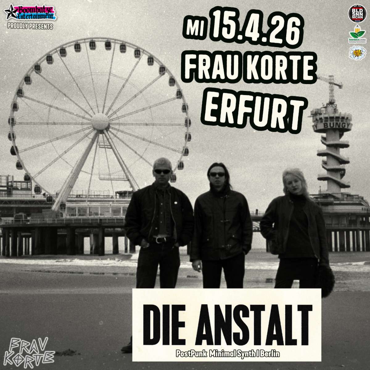 DIE ANSTALT [Berlin] + ZALVOX [LE/EF] | 15.4.26 Frau Korte Erfurt Mi. 15.04.2026 | Bild 1